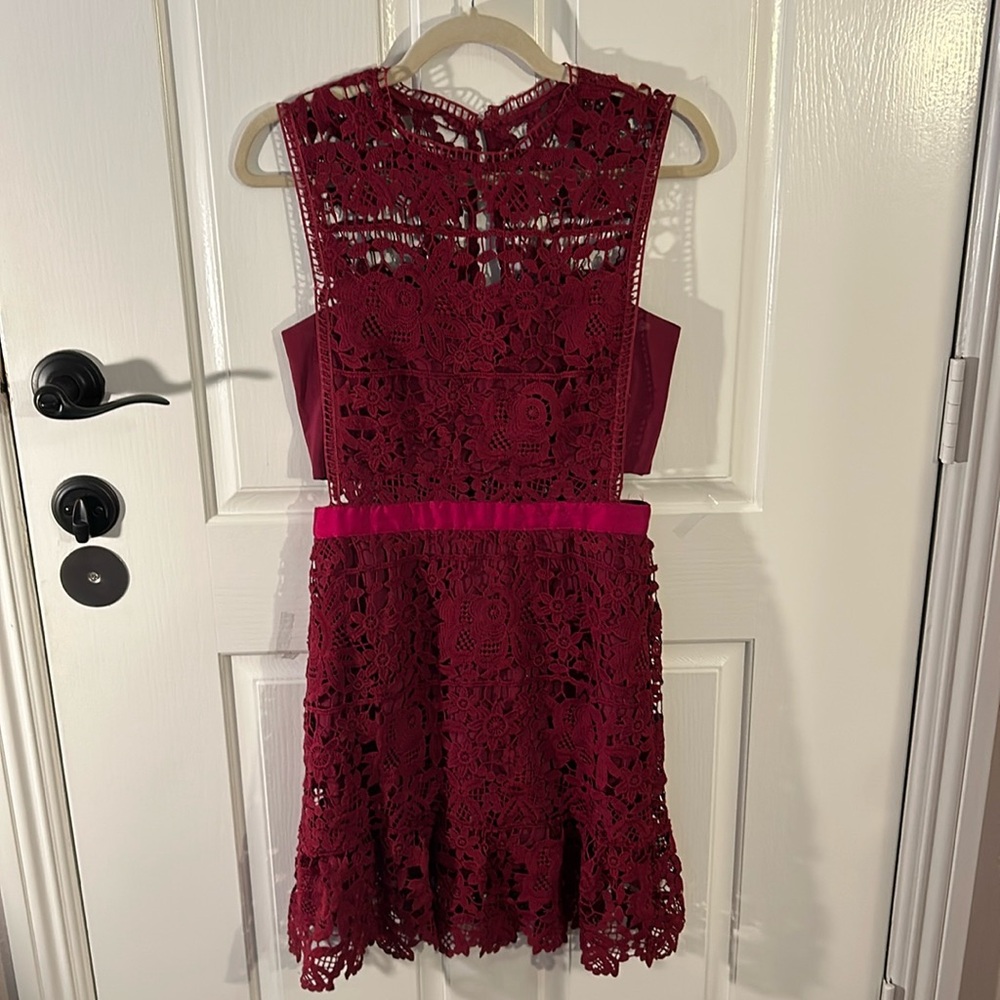 Romeo + Juliet Deep Burgundy Red Dress - image 1